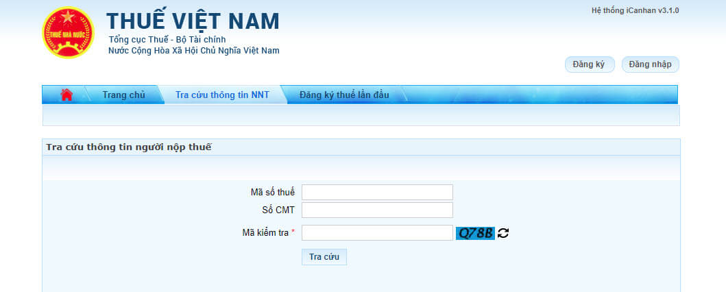 tra cứu MST người phụ thuộc