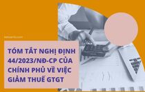 Tóm tắt Nghị định 44/2023/NĐ-CP của Chính phủ về việc giảm thuế GTGT